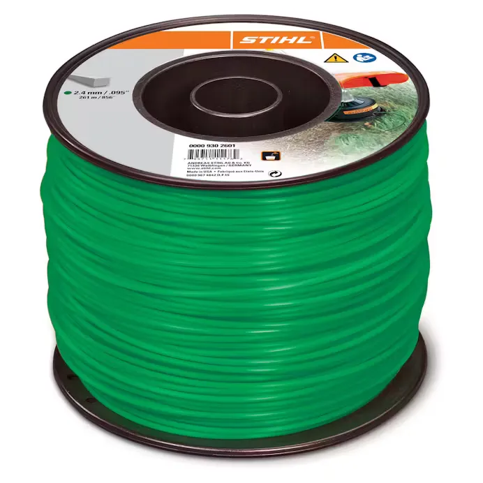 Stihl | Commercial Square Trimmer Line | .095 diameter / 856' length Spool (0000 930 2601)