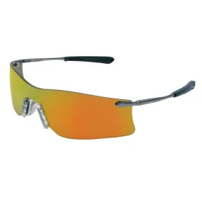 T411R MCR Safety Rubicon T4 Series Safety Glasses, Fire Mirror Lens