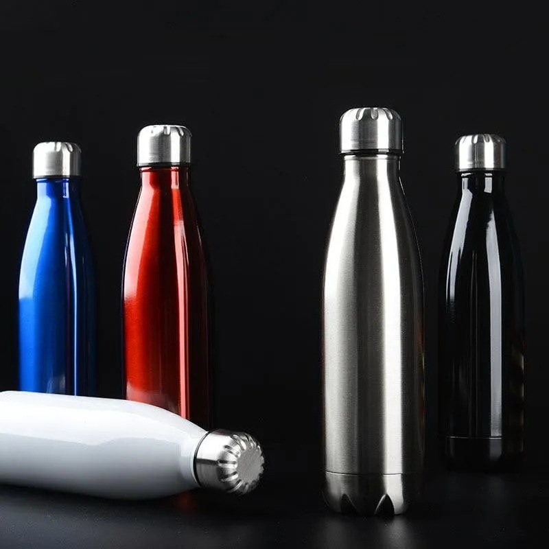 The Aqua Grail - Stainless Steel Double-Wall Vacuum Flask Soda-pop Style Water Bottle