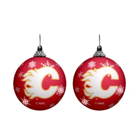 The Sports Vault NHL Calgary Flames 2-Pack Light Up Ornaments