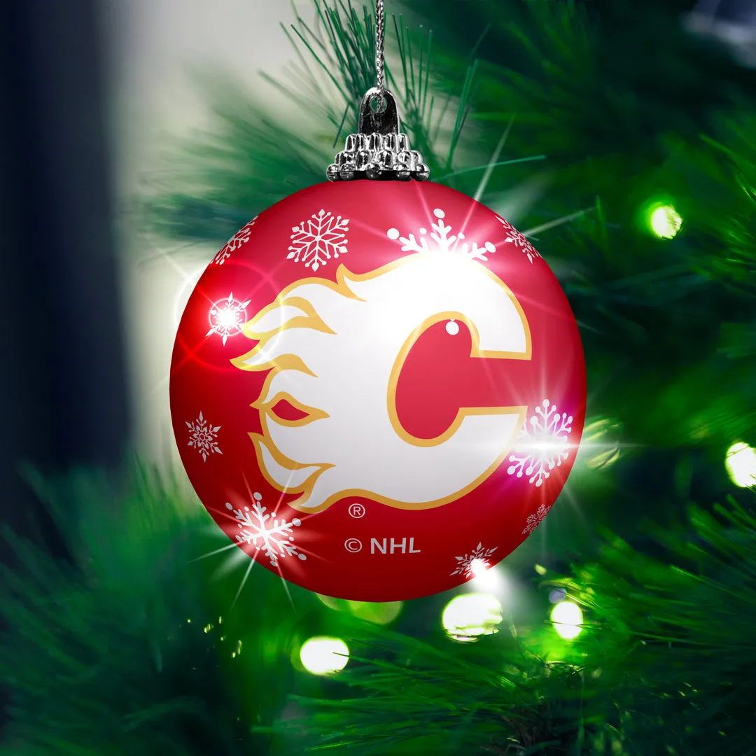 The Sports Vault NHL Calgary Flames 2-Pack Light Up Ornaments