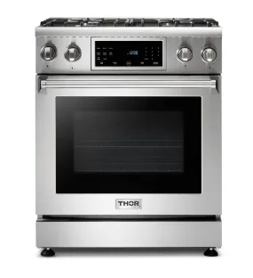 Thor Kitchen TRG3001 - 30 Inch Tilt Panel Professional Gas Range