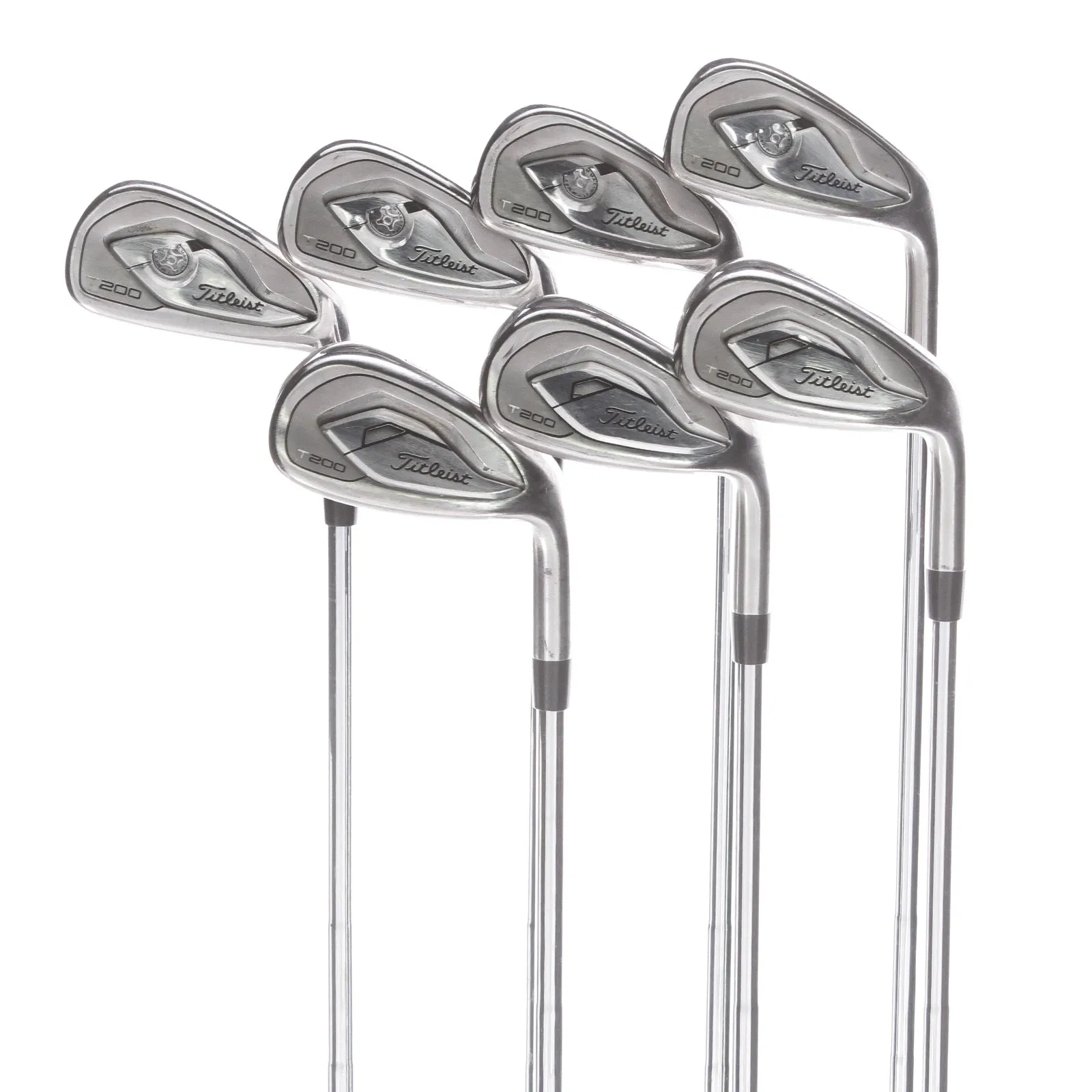 Titleist T200 Graphite Mens Right Hand Irons 4-PW 2* Flat Regular - Dynamic GolD R200