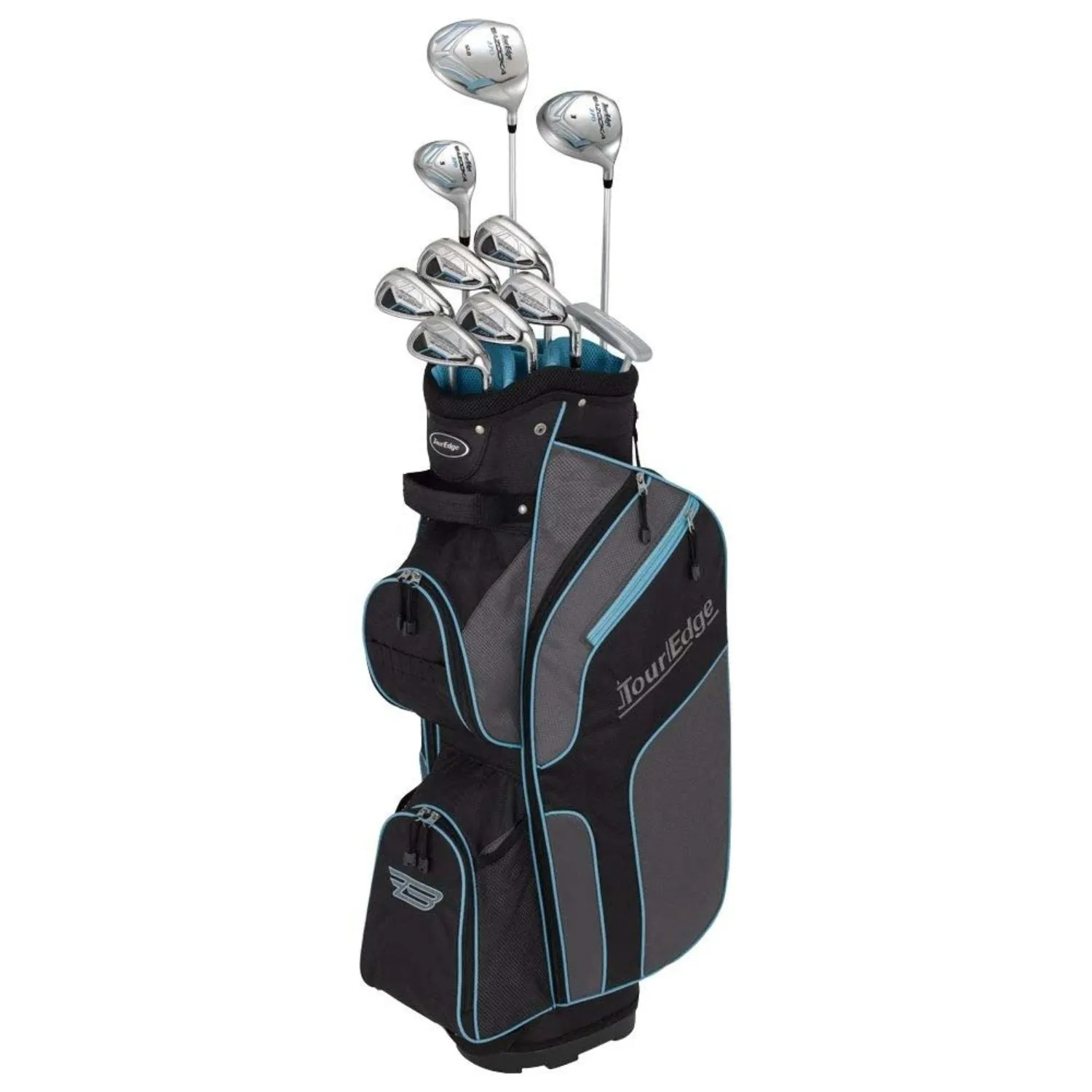 Tour Edge 2020 Women Bazooka 270 Full Golf Set Blk Grey Turq