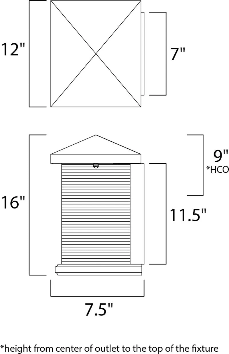 Triumph VX Outdoor Wall Mount