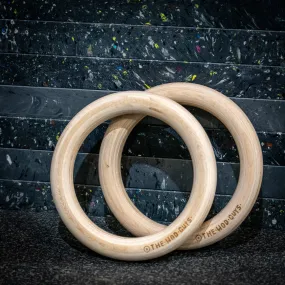 TWG Wooden Gymnastic Rings (NO STRAPS)