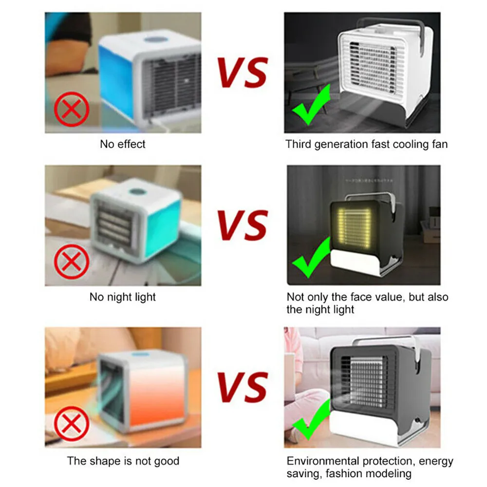 USB Mini Air Cooler with Negative Ion Technology