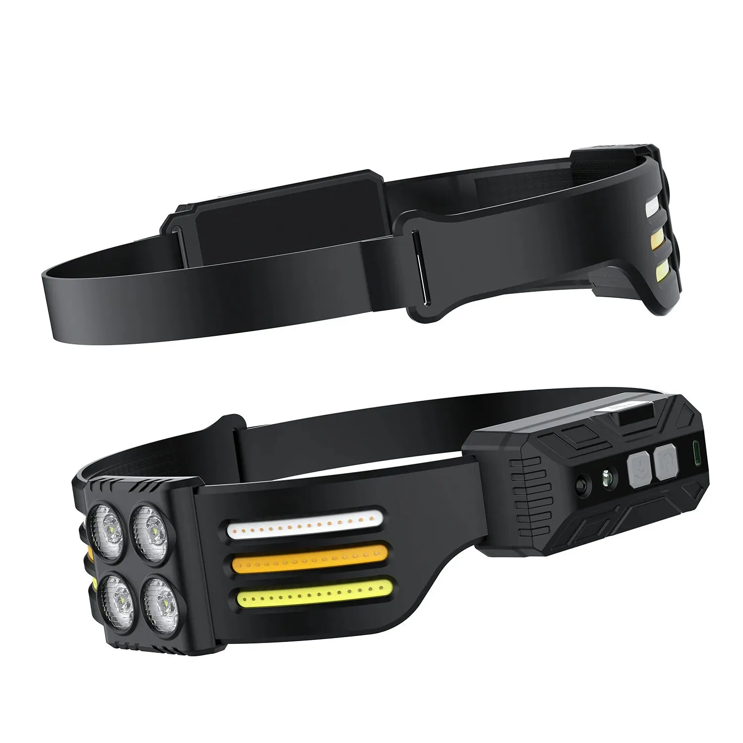 USB Rechargeable LED Sensor Headlamp XPE COB Headlight Led Head Torch Camping Search Light Head Flashlight for Fishing Lantern