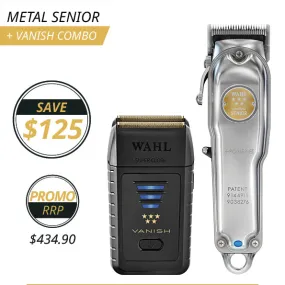 Wahl Metal Senior Clipper & Vanish Shaver Combo - September Promo!