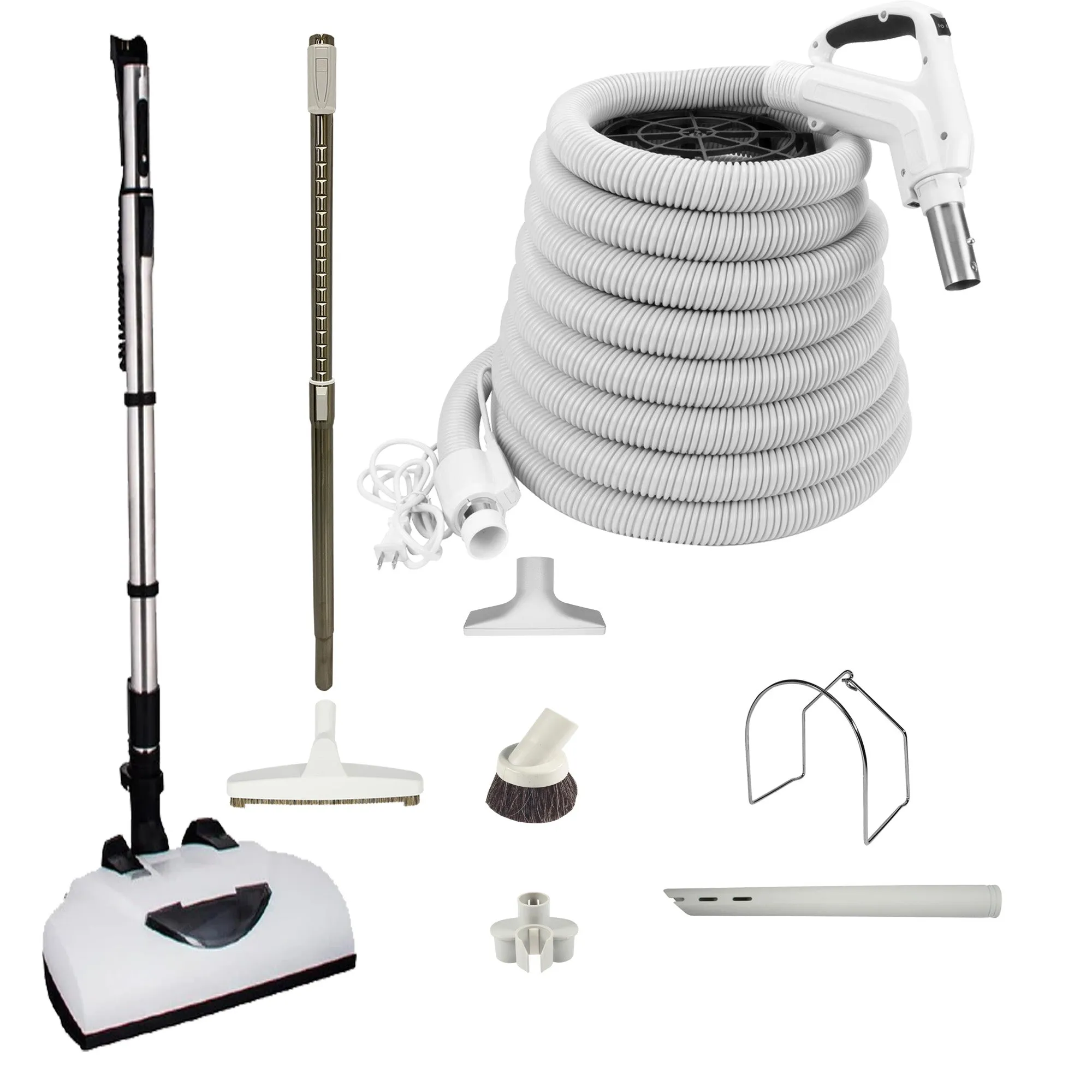 Wessel Werk Central Vacuum Accessory Kit with Telescopic Wand and Deluxe Tool Set