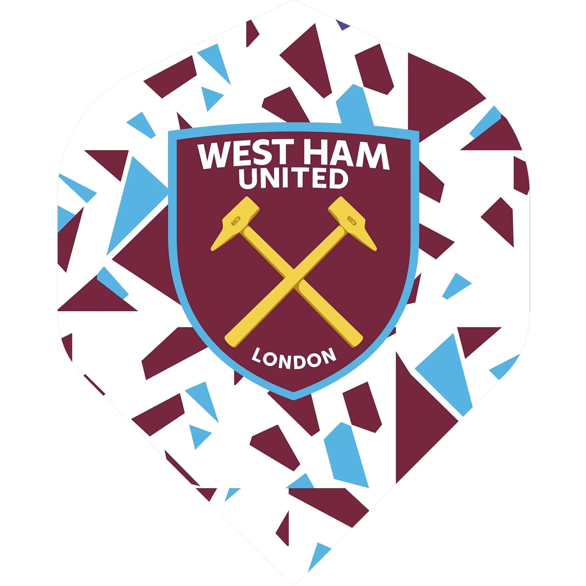 West Ham United FC - Official Licensed - Dart Flights - No2 - Std - F1 - Abstract