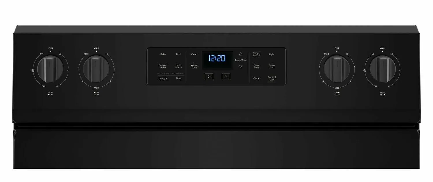 Whirlpool WFE550S0HB 5.3 cu. ft. Whirlpool® electric range with Frozen Bake™ technology - Black