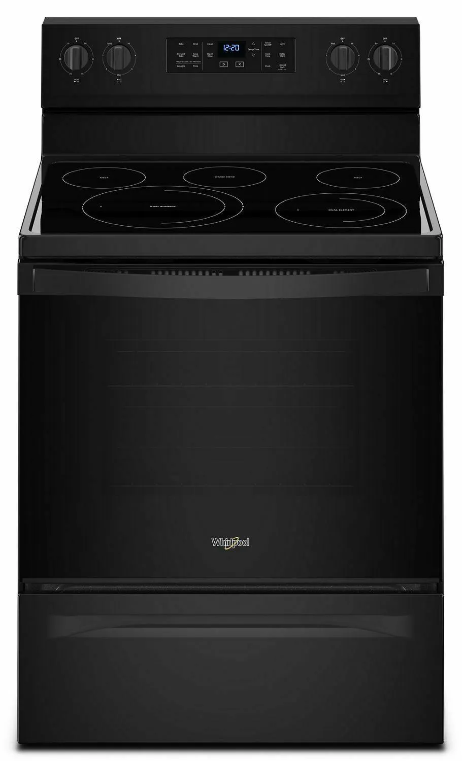 Whirlpool WFE550S0HB 5.3 cu. ft. Whirlpool® electric range with Frozen Bake™ technology - Black