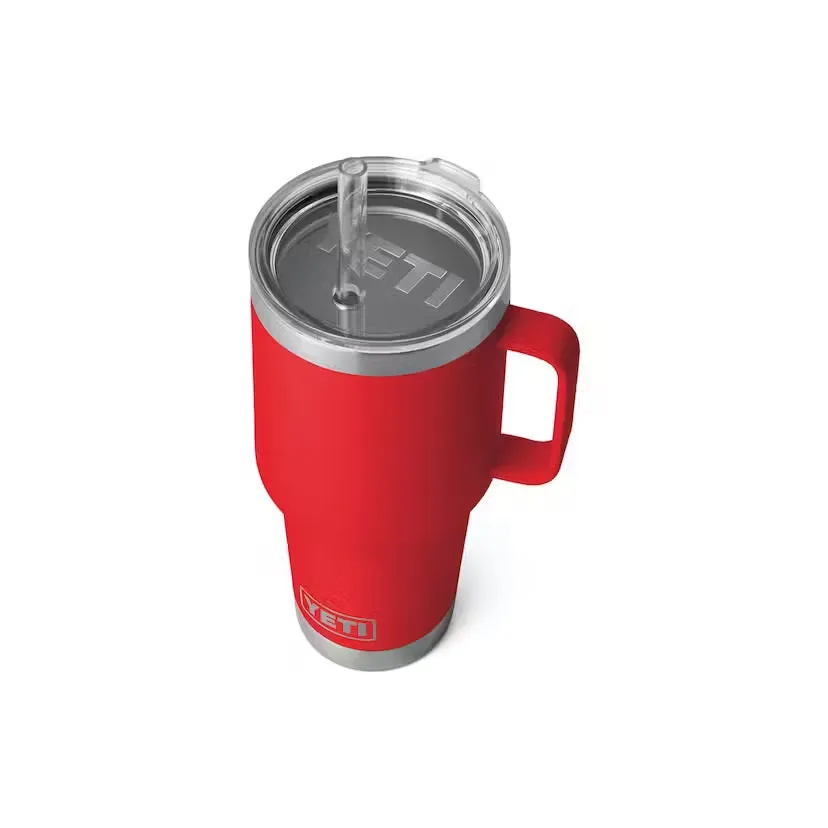 YETI 25 oz Rambler Straw Mug Rescue Red