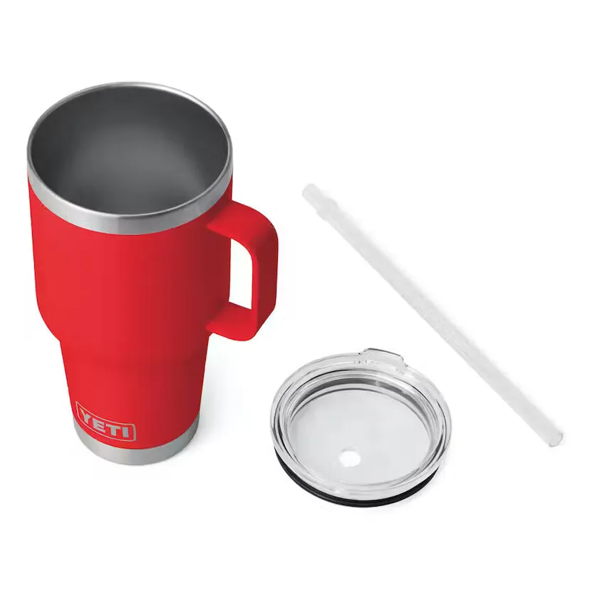 YETI 25 oz Rambler Straw Mug Rescue Red