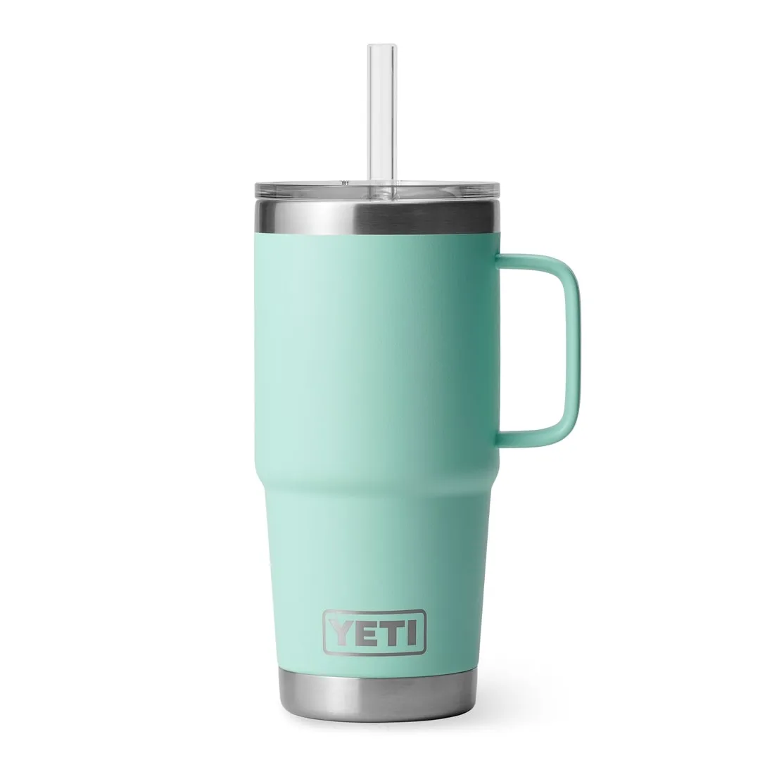 YETI 25 oz Rambler Straw Mug Seafoam