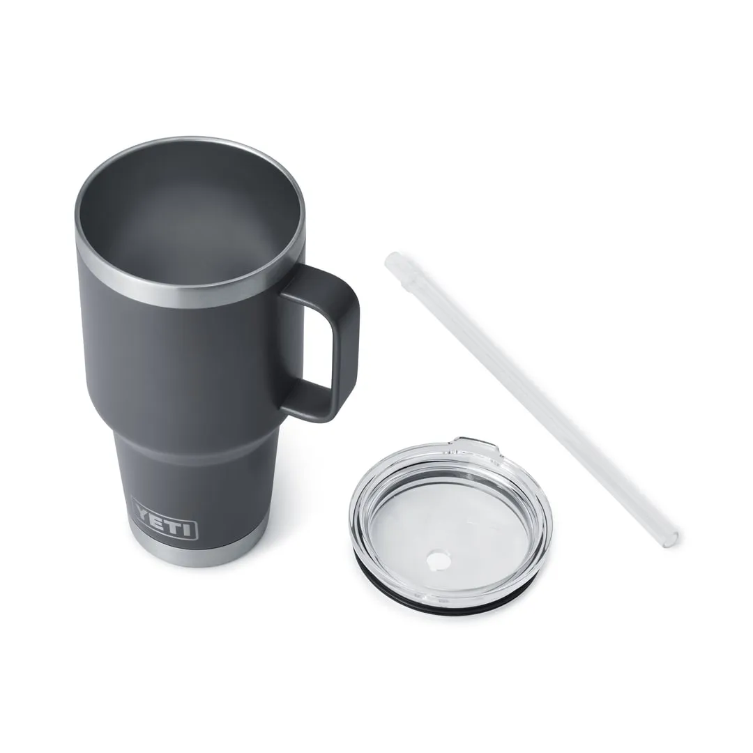 YETI 35 oz Rambler Straw Mug Charcoal