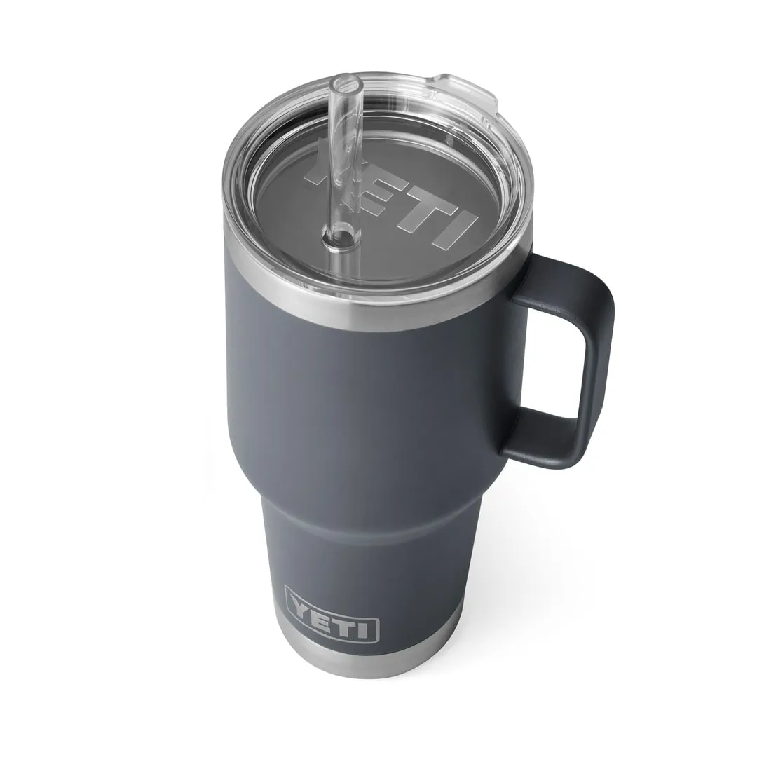 YETI 35 oz Rambler Straw Mug Charcoal