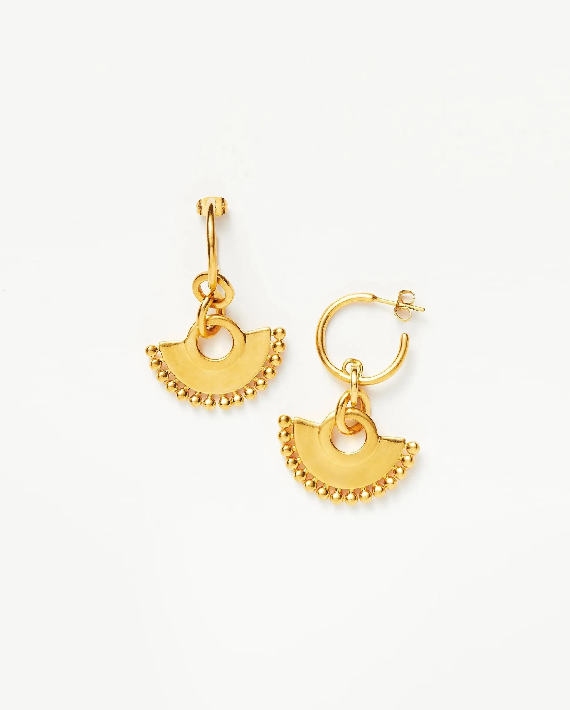 ZENYU CHANDELIER HOOP EARRINGS / GOLD